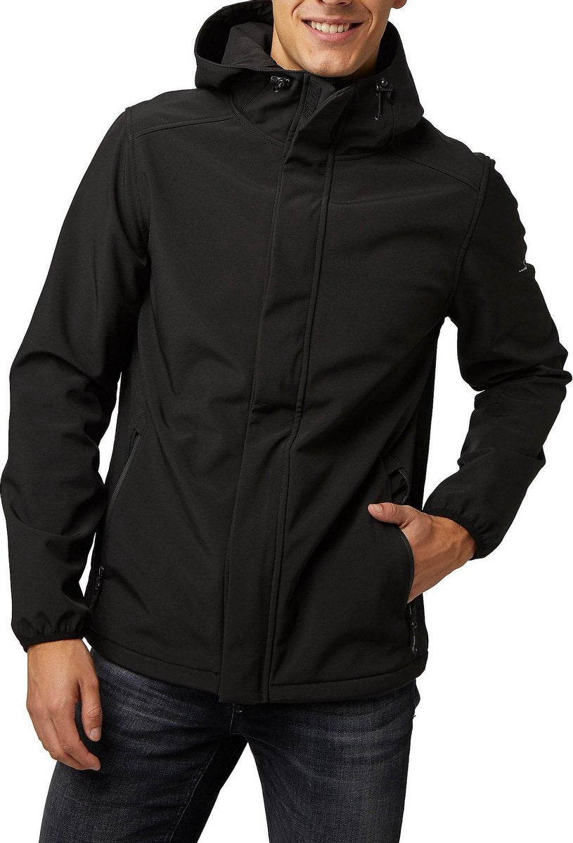 Wildebeast Badlands Softshell Jas Zwart Heren - Maat S