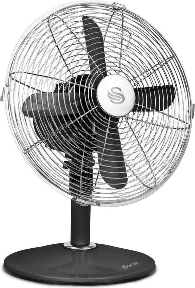 Swan Tafelventilator - 12 inch - Zwart