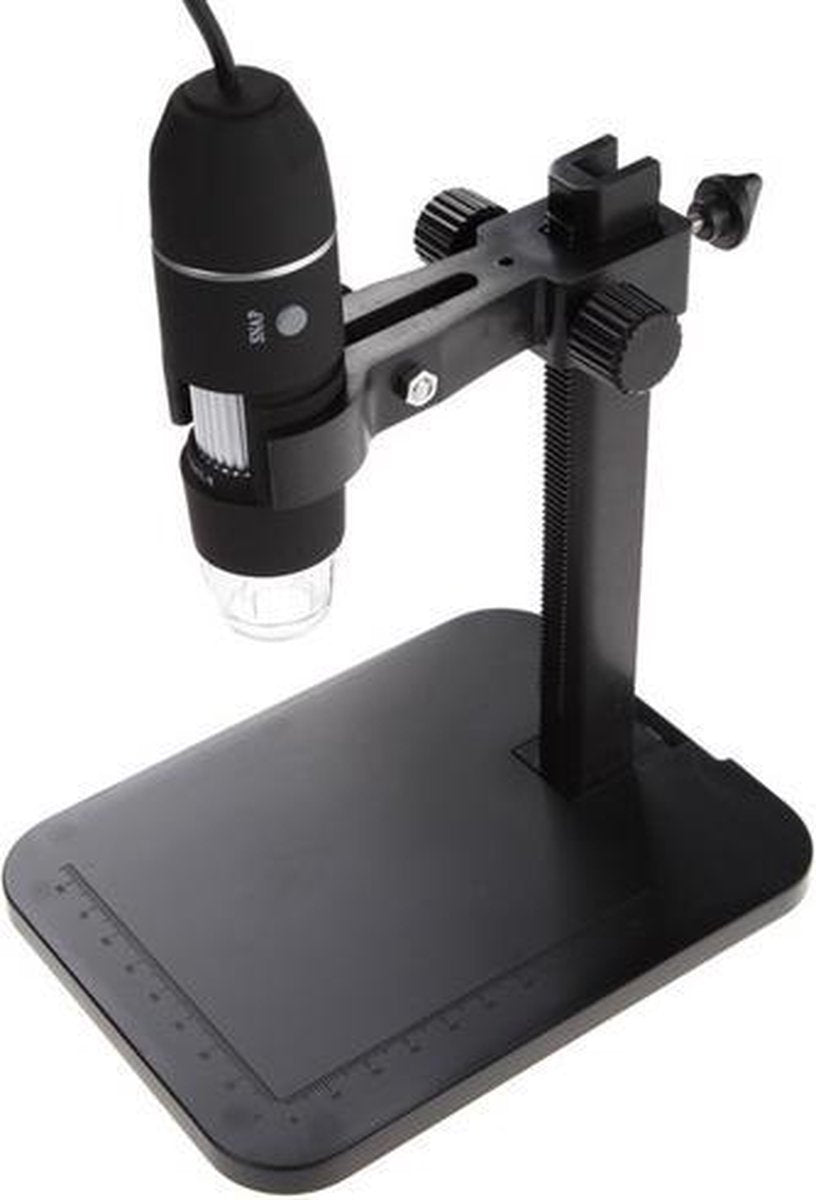 Digitale Microscoop met USB 50x tot 1000x met 8x LED verlichting / Inclusief pincet en standaard
