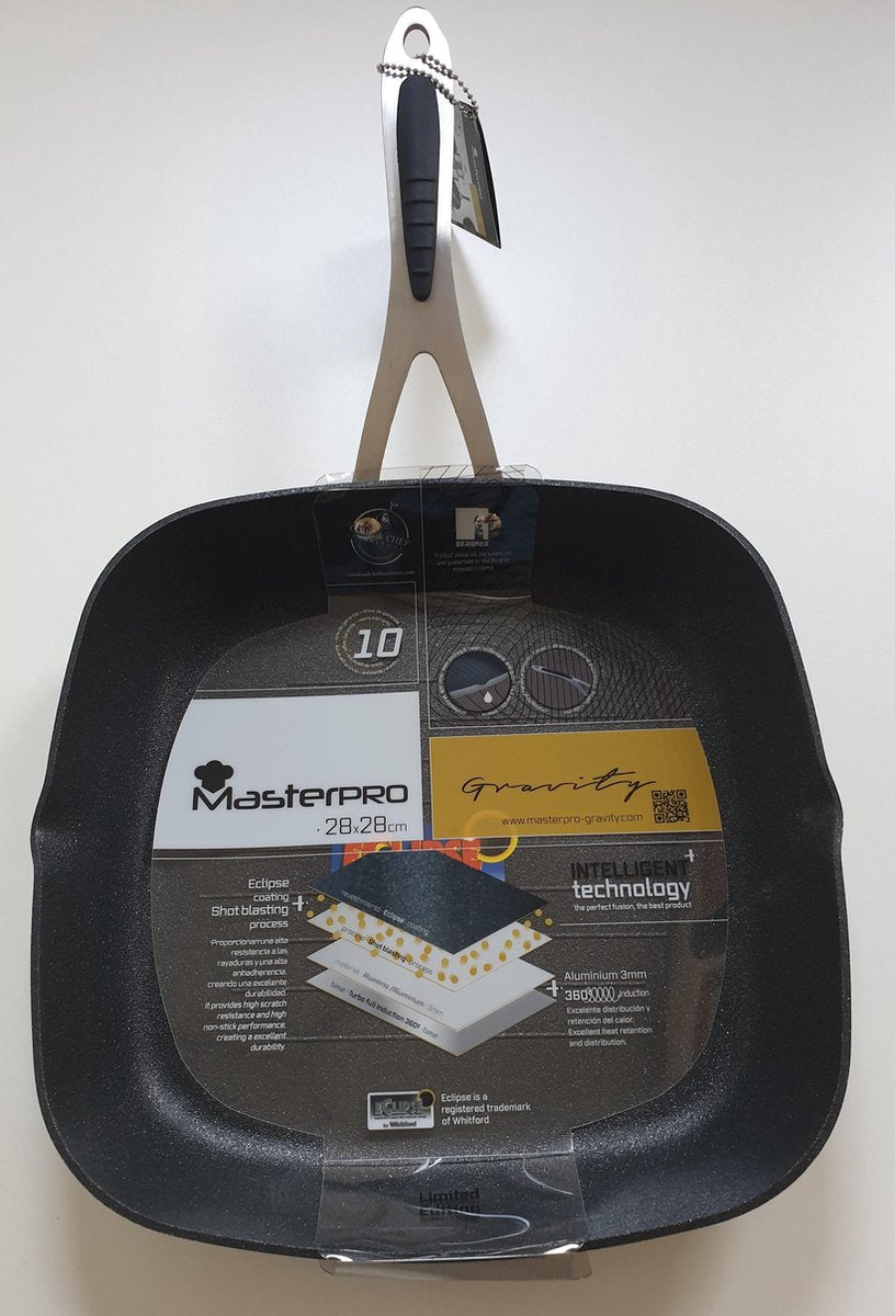 Bergner Masterpro Gravity grillpan 28x28cm