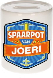 Kinder spaarpot voor Joeri - keramiek - naam spaarpotten
