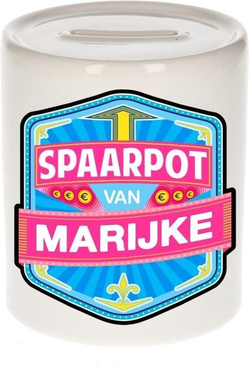 Kinder spaarpot voor Marijke   - keramiek - naam spaarpotten
