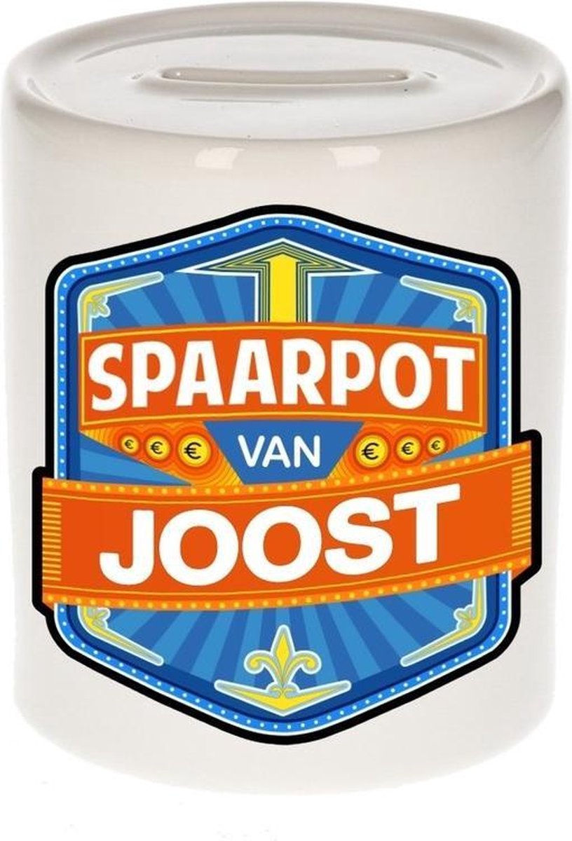 Kinder spaarpot voor Joost - keramiek - naam spaarpotten