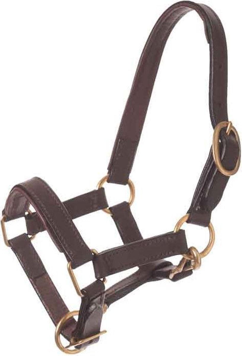 MHS Halsters & leidlijnen Leren Halster Wynn bruin veulen xs