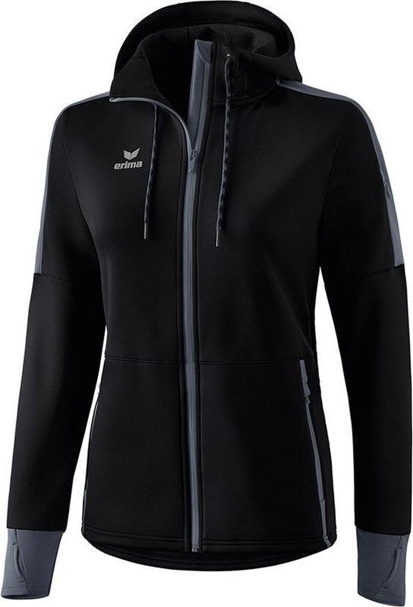 Erima Softshell Jas Dames - Zwart / Slate Grey | Maat: 34