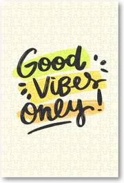 Good Vibes Only Quote - 252 Stukjes puzzel voor volwassenen - Minimalist - Tekstposters - Inspiratie