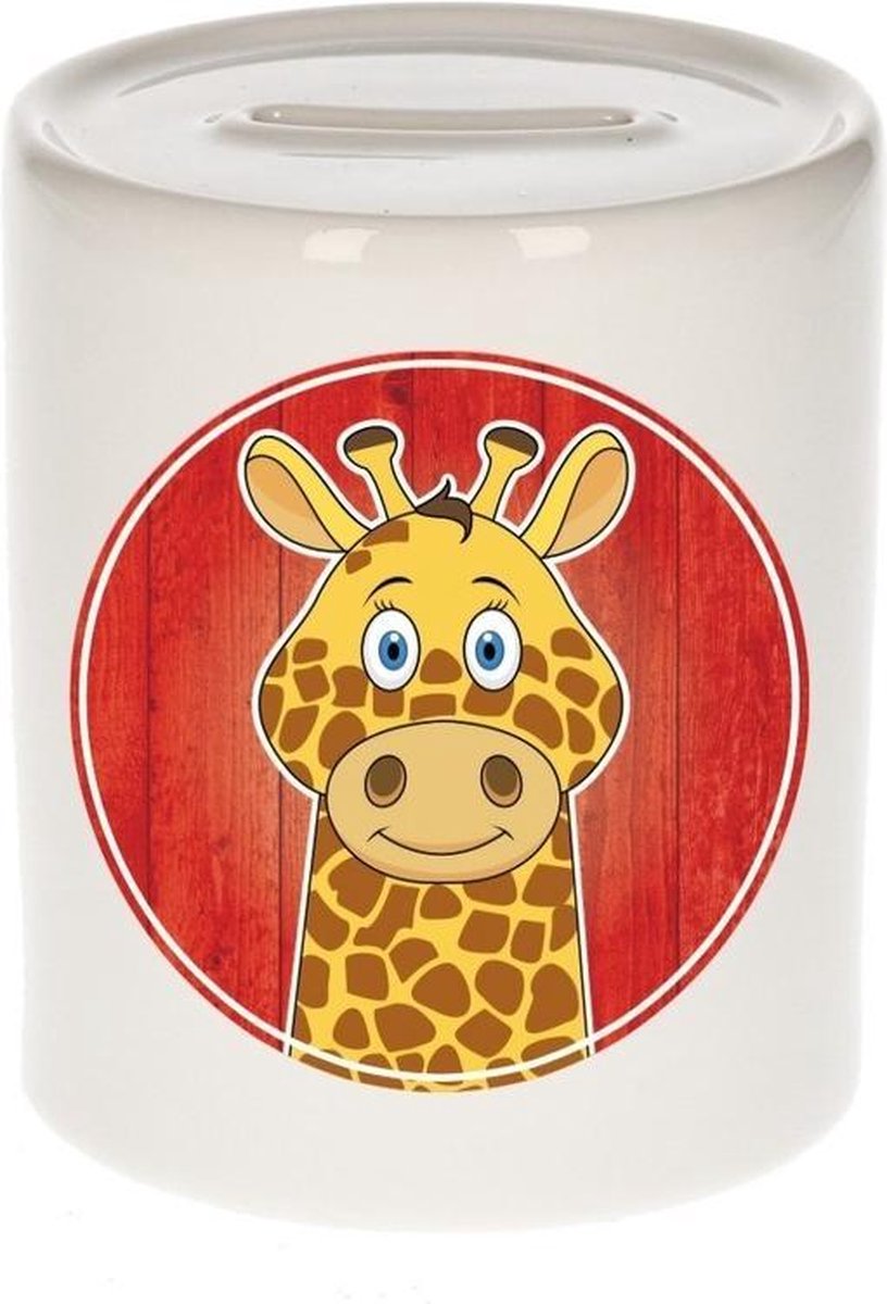 Giraffen spaarpot voor kinderen 9 cm