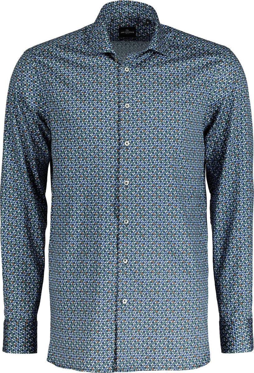 Jac Hensen Overhemd - Modern Fit - Groen - 6XL Grote Maten