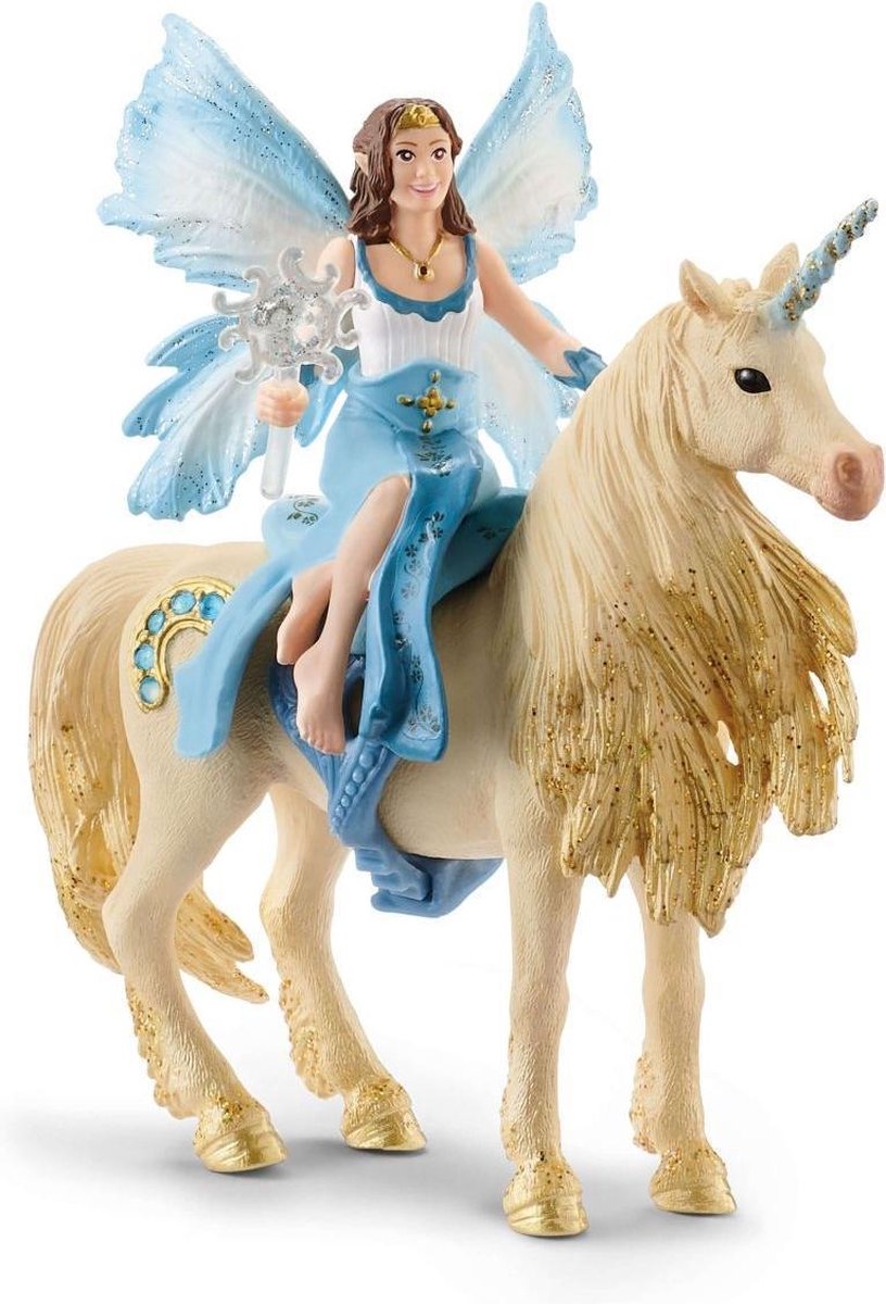 Schleich - Eyela riding on golden unicorn​ (42508)​