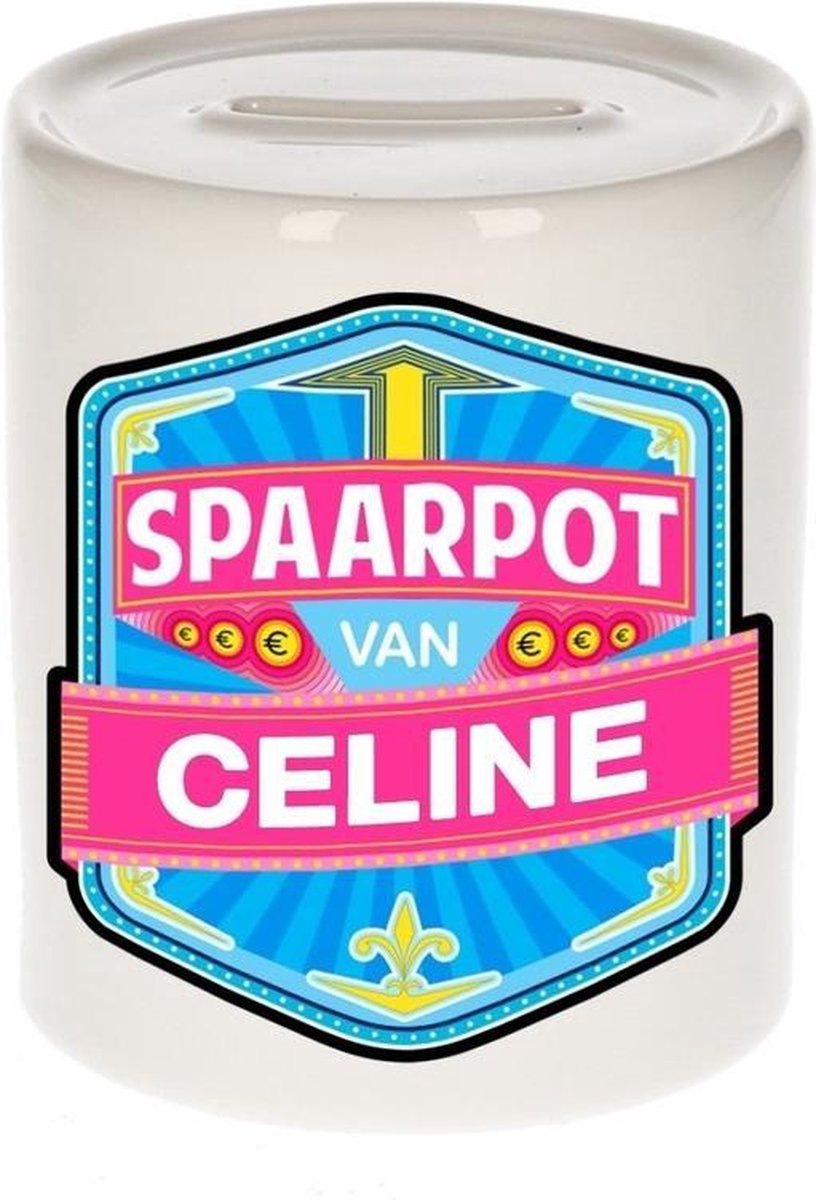 Kinder spaarpot voor Celine - keramiek - naam spaarpotten