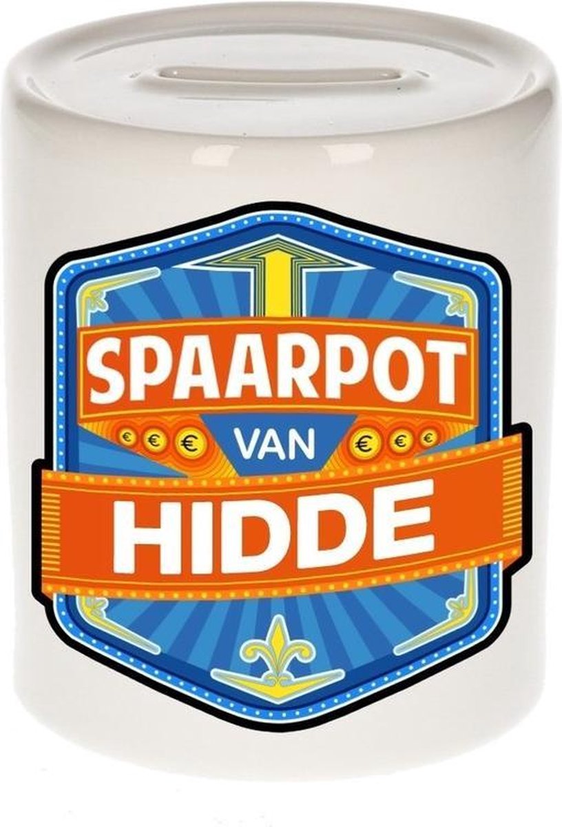 Kinder spaarpot voor Hidde - keramiek - naam spaarpotten