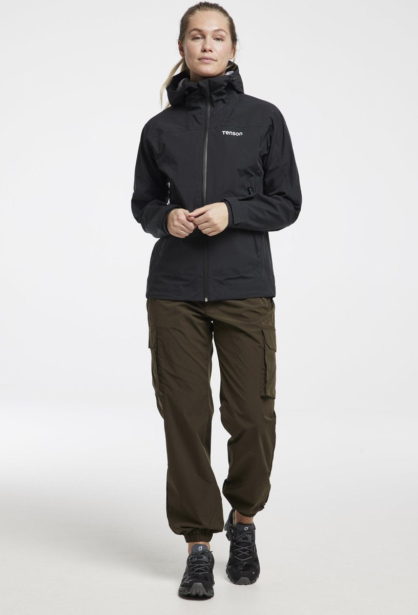 Tenson Barlee Pants W - Outdoorbroek - Dames - Donker Olijfgroen - Maat S