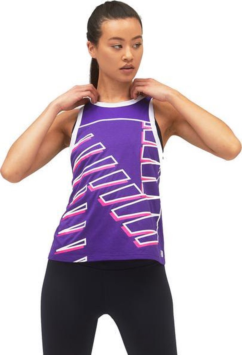 New Balance Pr FSTFL Singlet Dames - paars - maat S