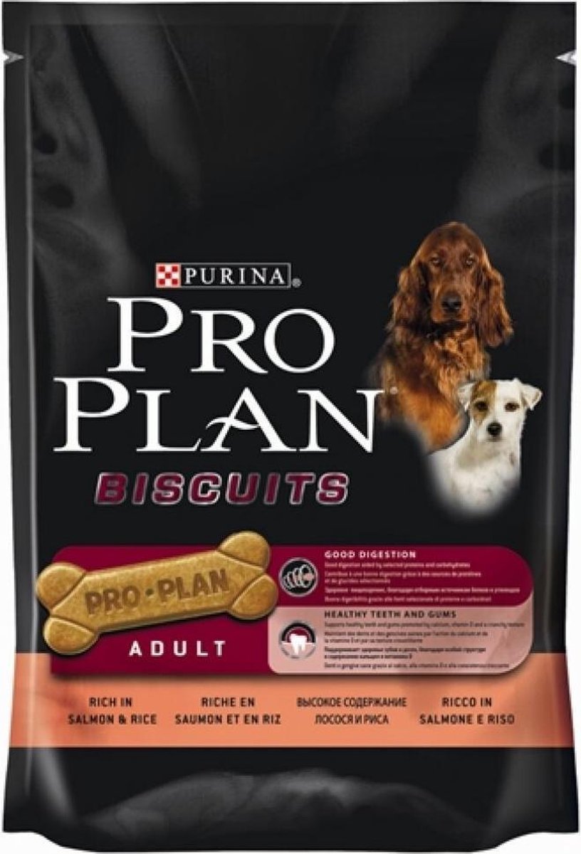Pro Plan Biscuits - Hondensnacks Zalm & Rijst - 4 x 400 g