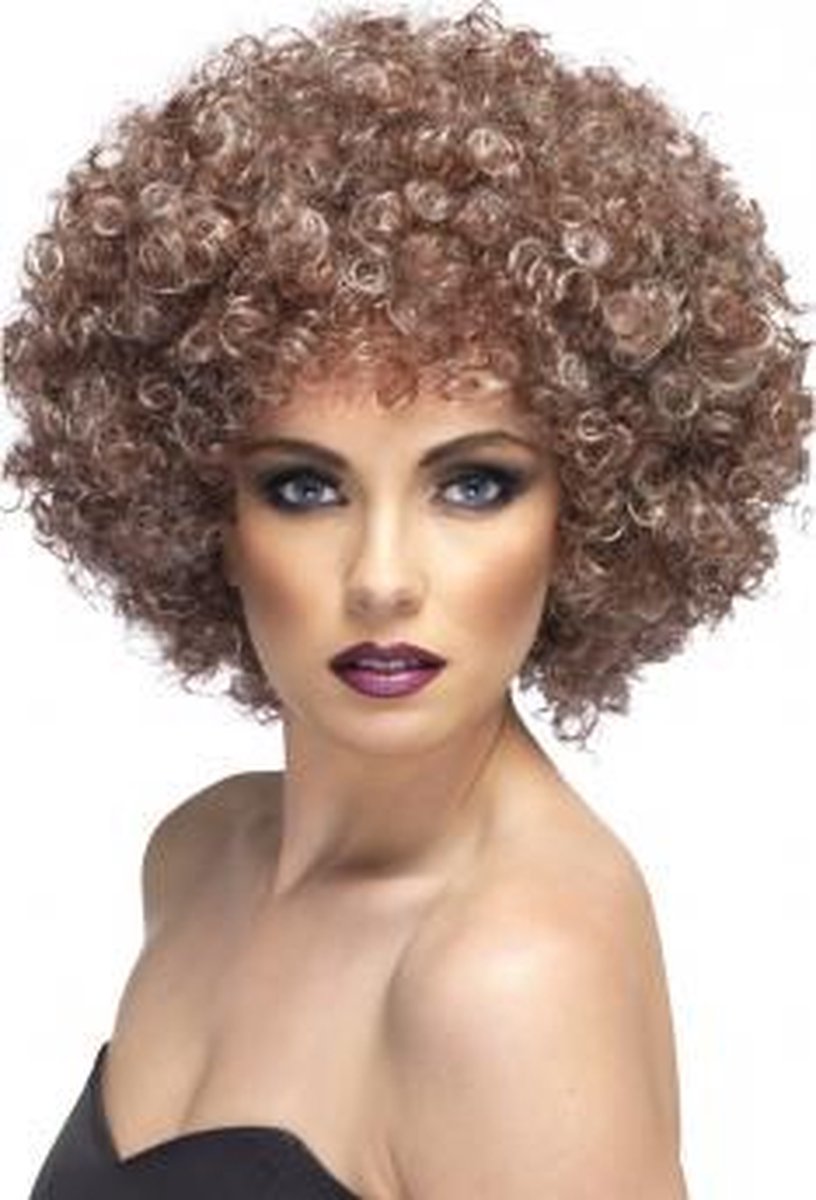 Afro pruik naturel