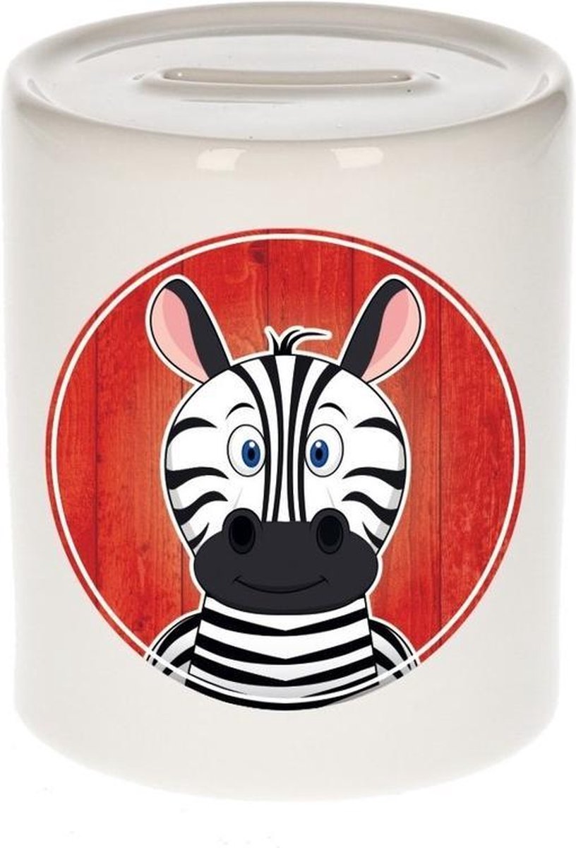 Zebra spaarpot voor kinderen 9 cm