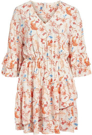 Objobdulia 3/4 Dress 114 .c 23035198 Sandshell/flower