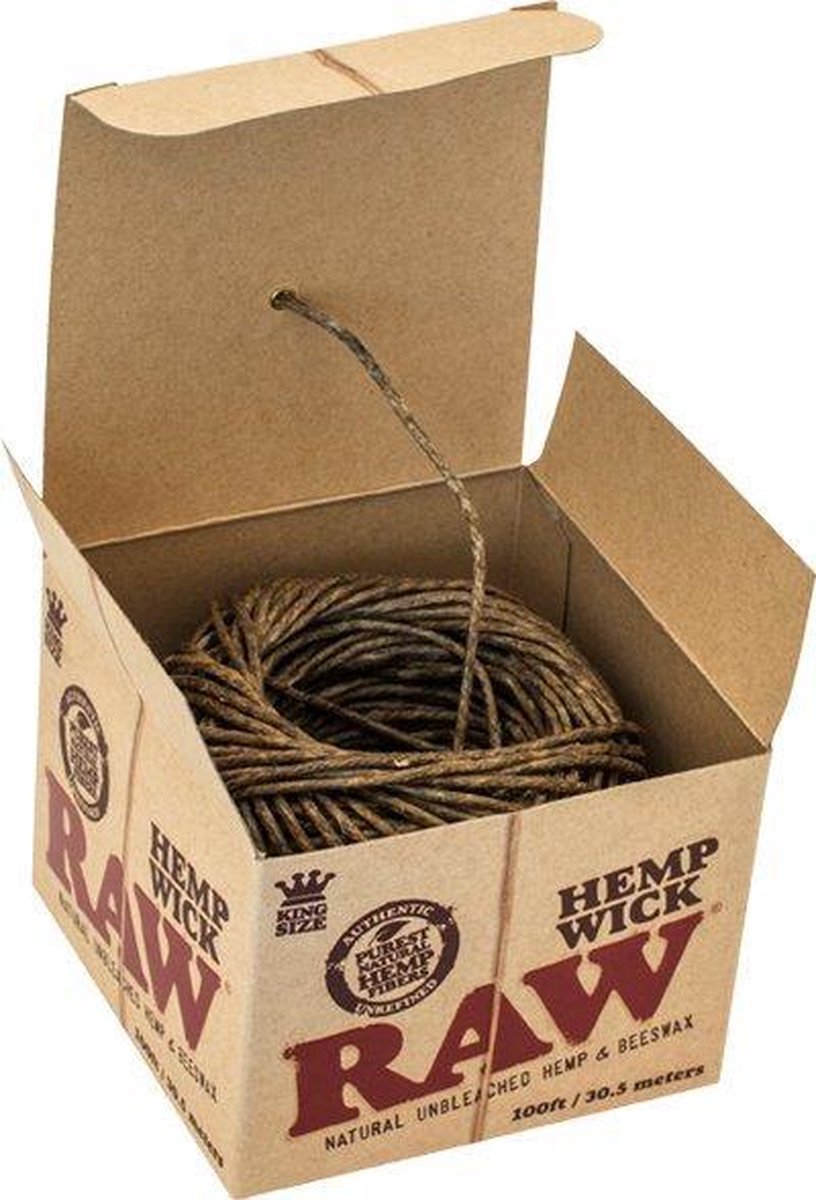 Raw hemp wick ball 100ft/30