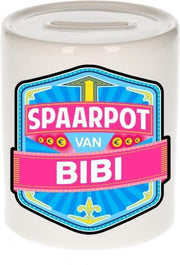 Kinder spaarpot voor Bibi - keramiek - naam spaarpotten