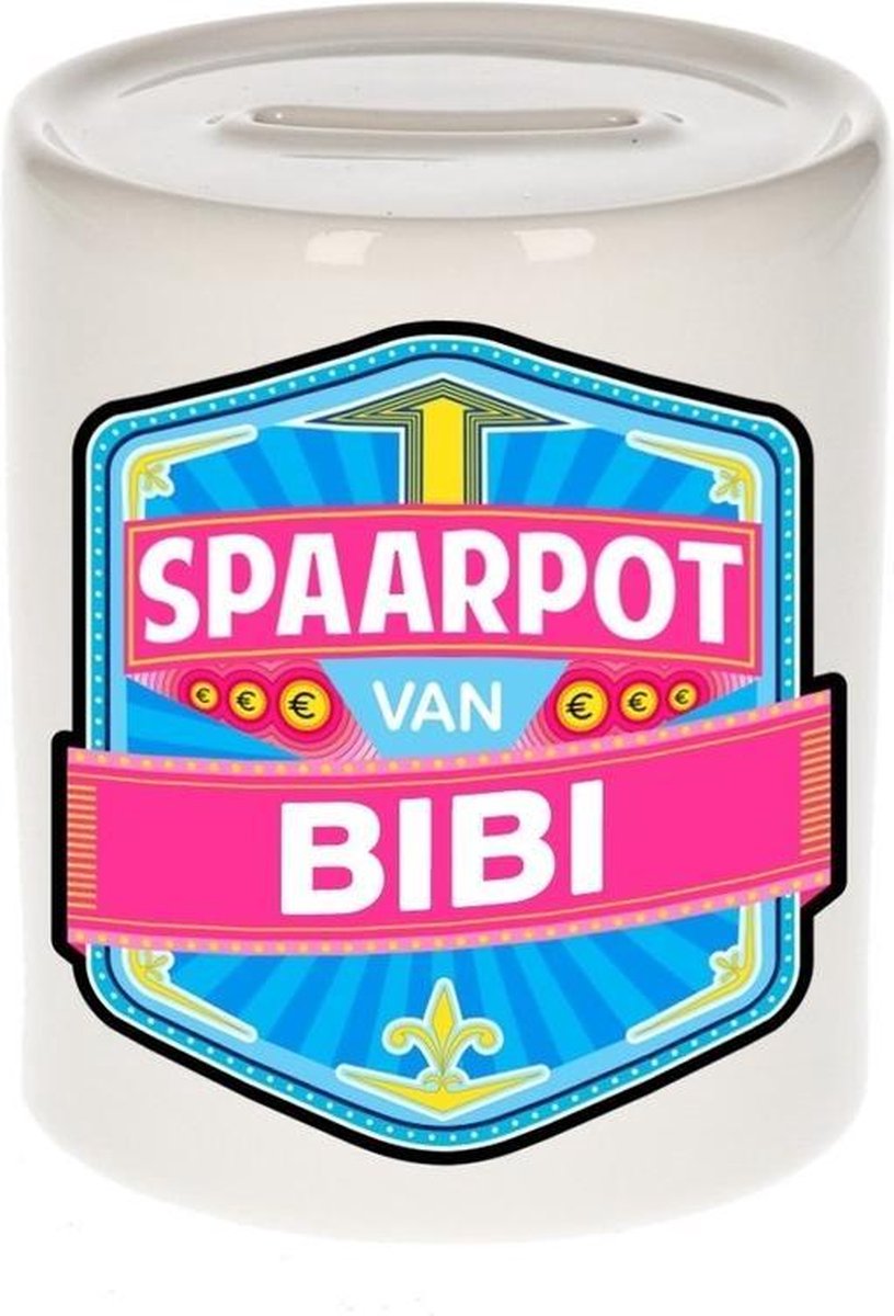 Kinder spaarpot voor Bibi - keramiek - naam spaarpotten