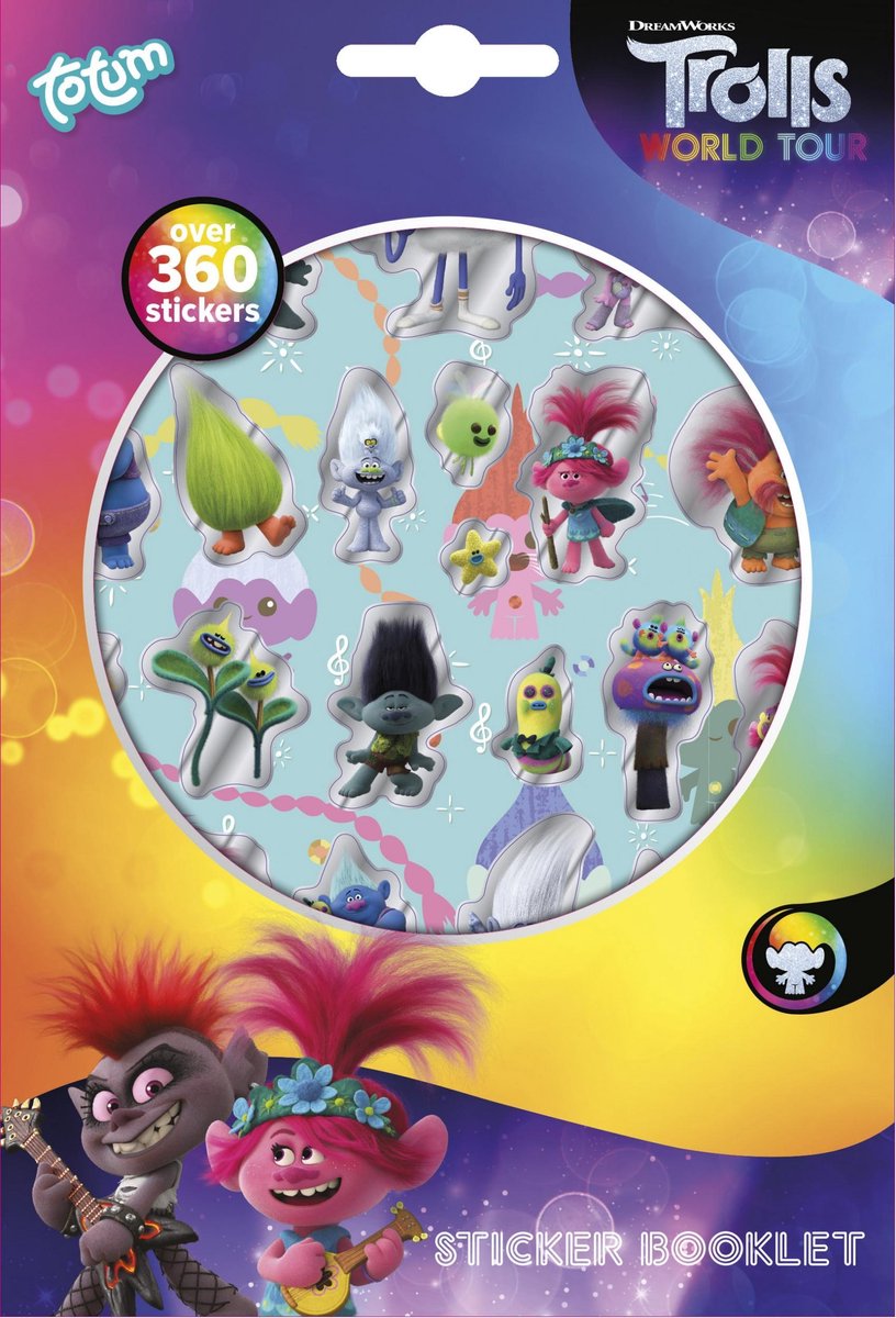 Totum Trolls Sticker boekje 4 pagina's