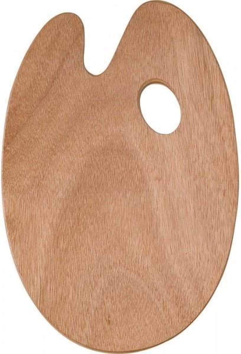 Houten palet ovaal 18 x 24 cm