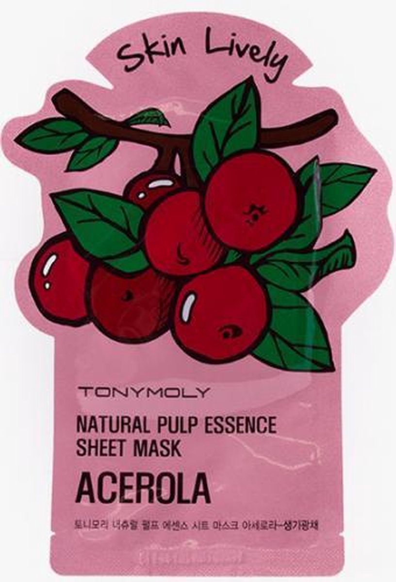 TonyMoly Natural Pulp Essence Sheet Mask Acerola