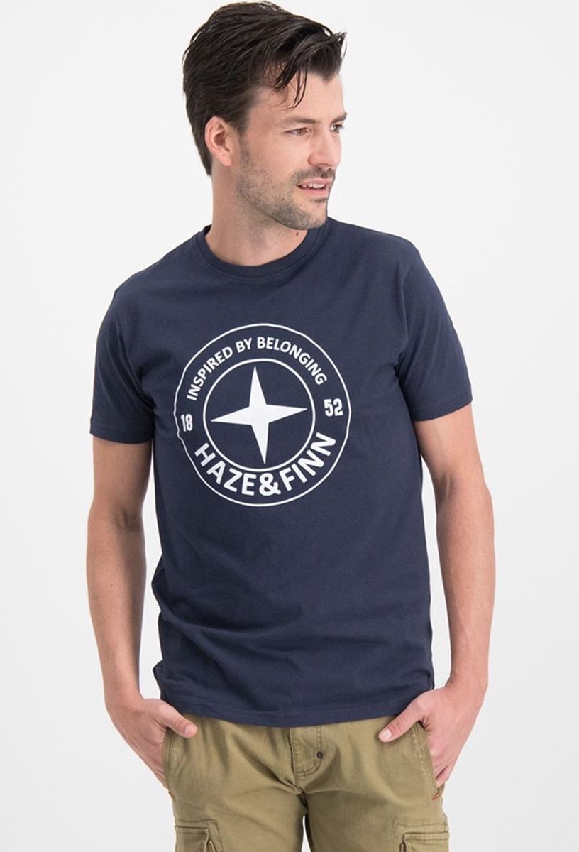 Tee Logo Circle Me 0018 Navy