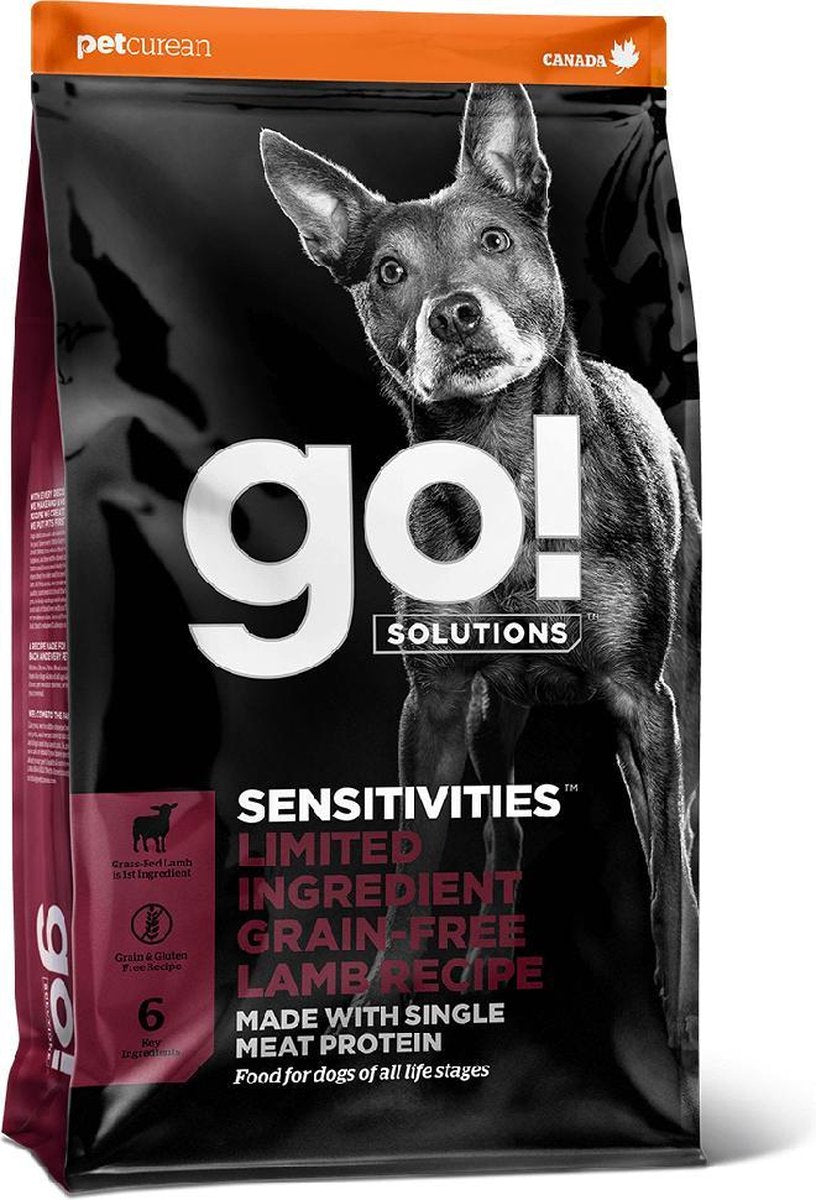 GO! SOLUTIONS SENSITIVITIES LIMITED INGREDIENT Graanvrij Lam Recept 1.6kg