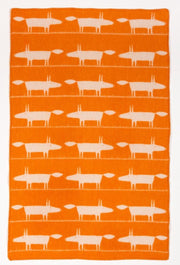 MOST babydeken FOX van Nieuw-Zeelandse wol - wit/oranje