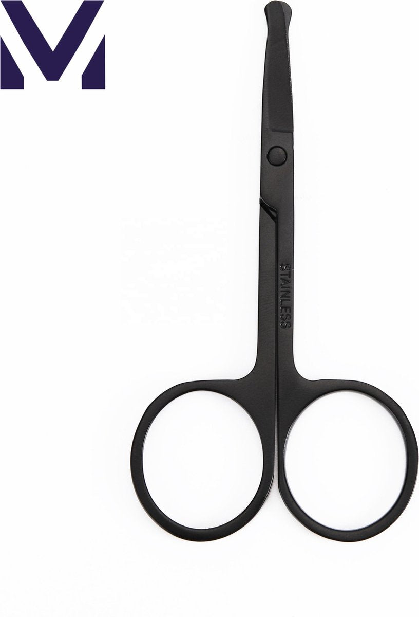 Medies - schaar voor neushaar en oorhaar | professionele neusschaar | neushaar schaartje | stompe schaar | met afgeronde punt | veilig | neusschaartje | neustrimmer | babyschaartje | baby schaartje - zwart