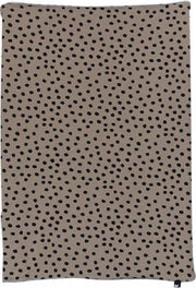 Mies & Co Bold Dots Waskussenhoes Dark Brown