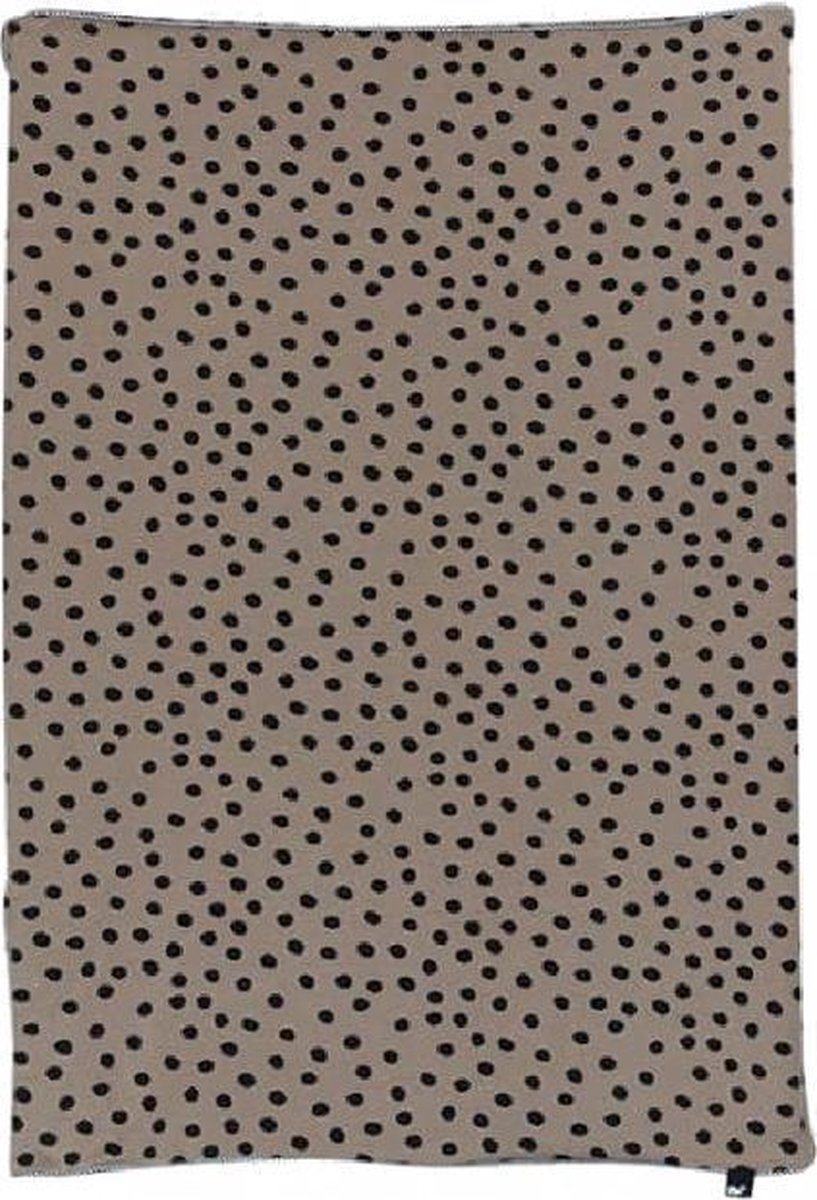 Mies & Co Bold Dots Waskussenhoes Dark Brown