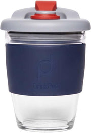 Herbruikbare Koffiebeker - 340ml -  Storm Grey - Glas - Pioneer