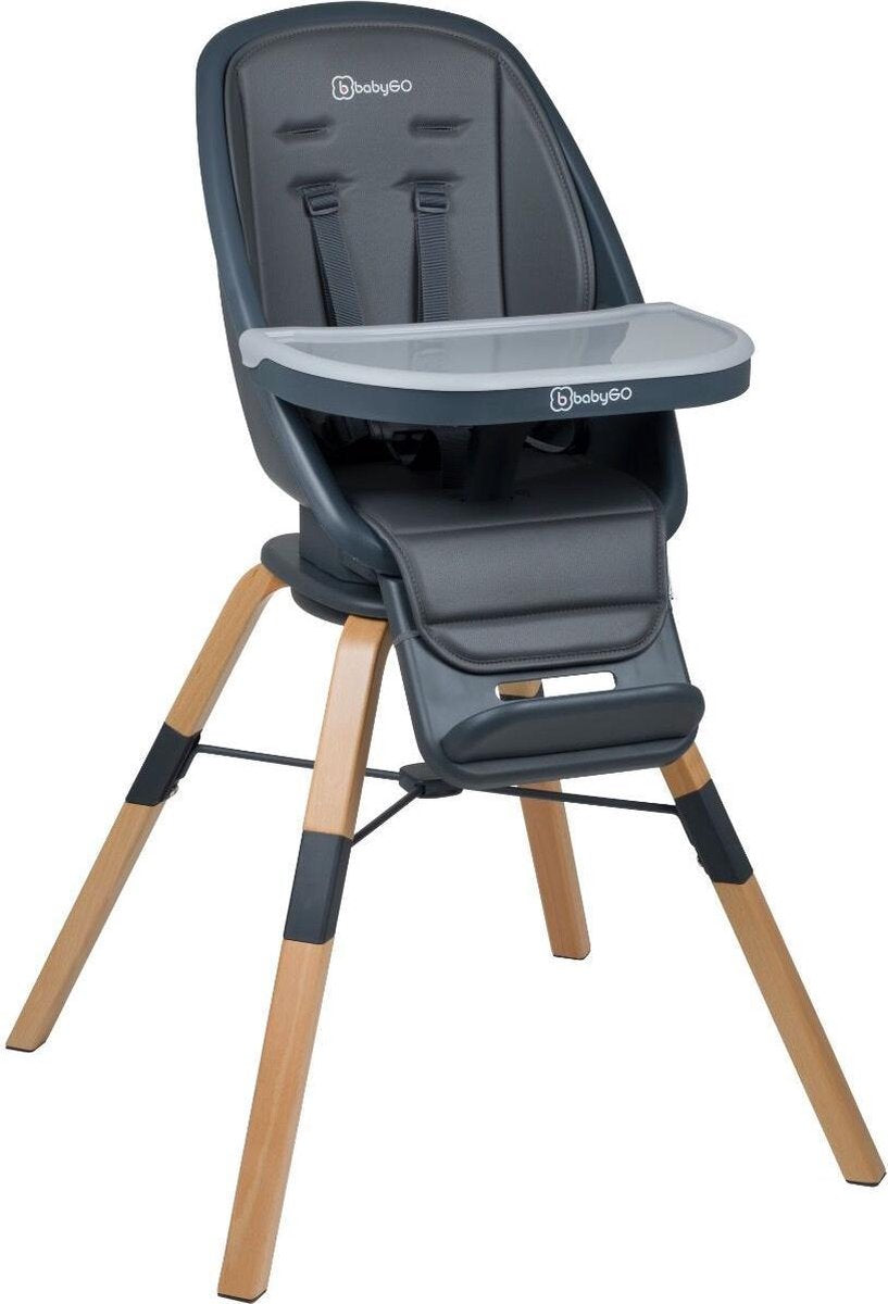 BabyGO Kinderstoel Carou 360° Grijs