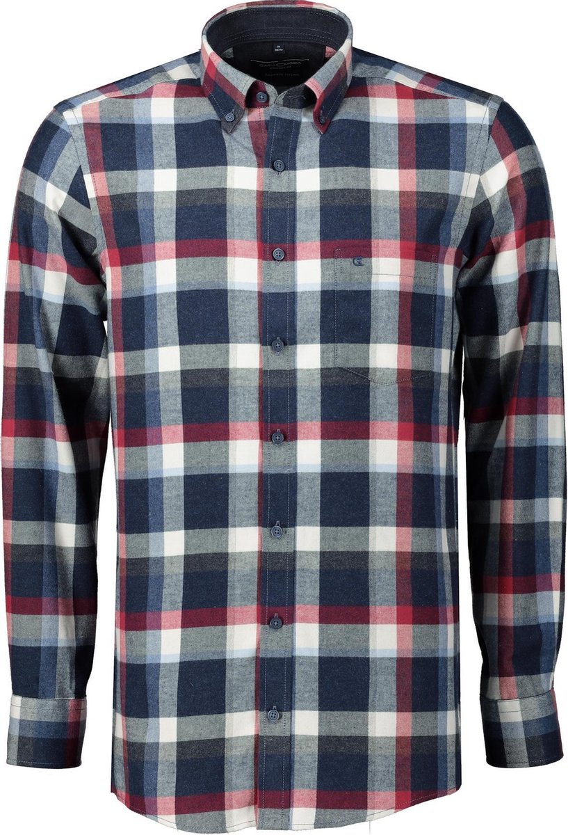 Casa Moda Overhemd - Regular Fit - Blauw - 4XL Grote Maten