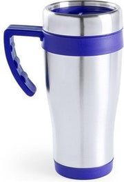 Roestvrijstalen thermo beker blauw 500 ml
