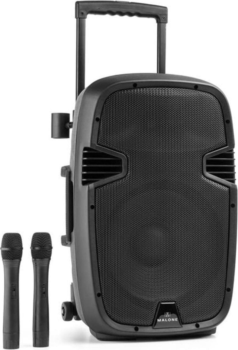 Malone Bushradio Actieve PA-Luidspreker Bluetooth Accu USB SD MP3 VHF