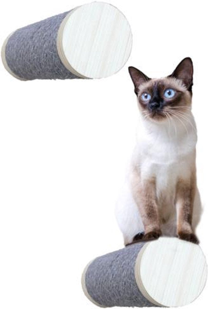 AFP - Skywalk - Kattenmeubel - Krabpalen aan de muur! - L 11 x B 11 x H 26 cm