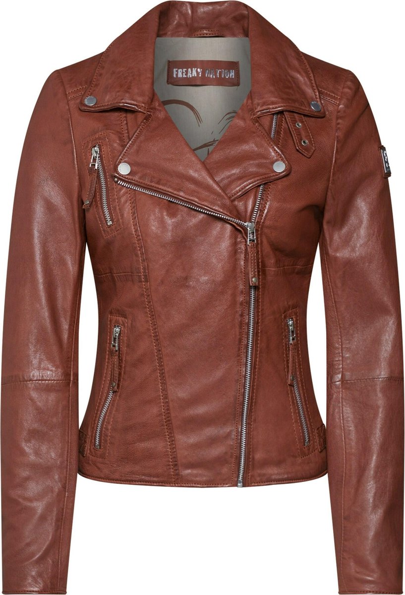 Freaky Nation tussenjas bikerprincess Donkerbruin-Xs