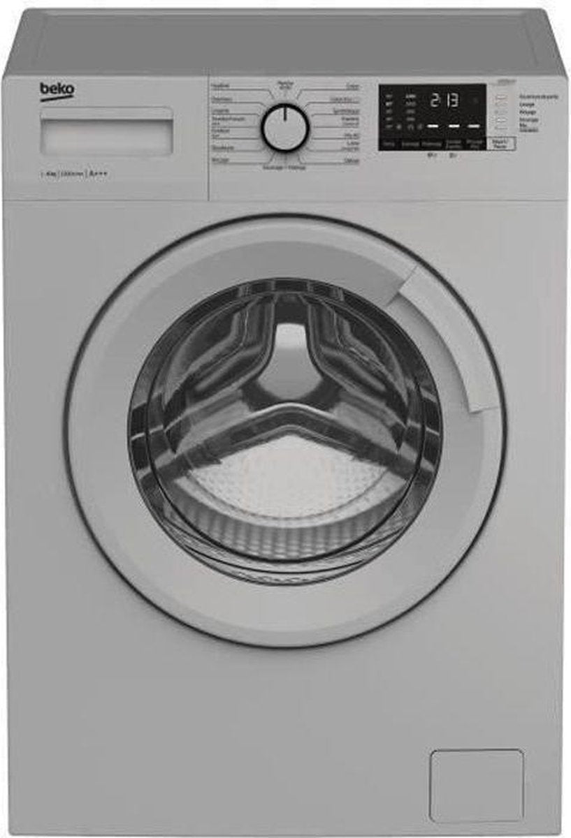 BEKO WTE6612SY Frontwasmachine - 6 kg - 1200 tpm - 15 programma's - A +++ - Zilver