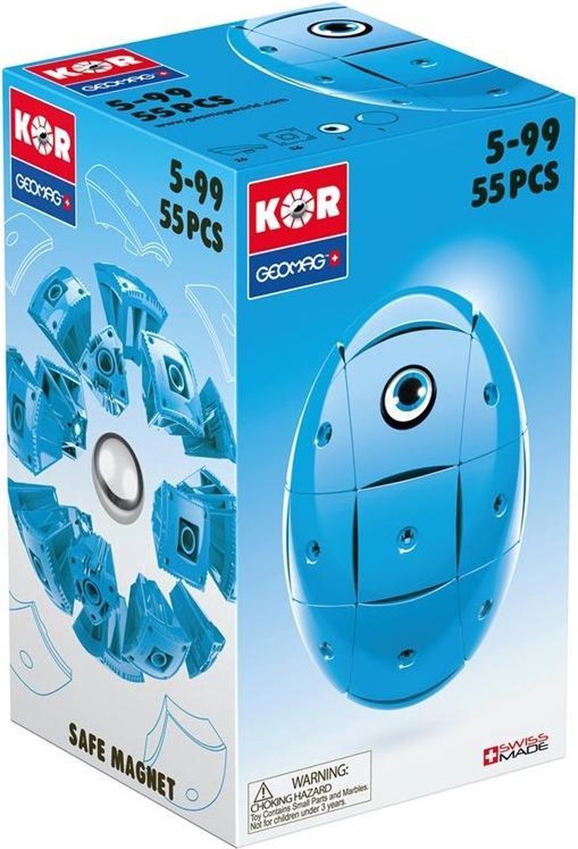 Geomag KOR 2.0 Pantone 299 Blue 55 delig