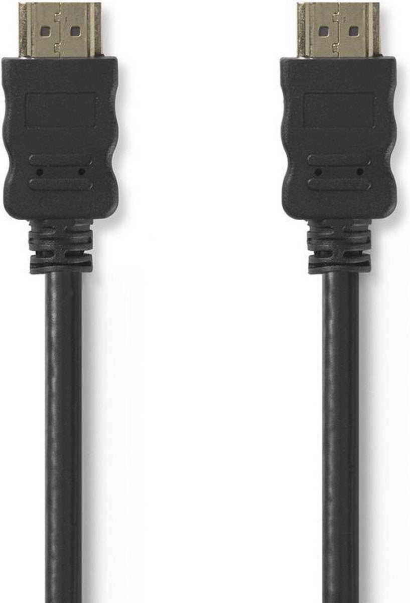 High Speed ​​HDMI™-Kabel met Ethernet | HDMI™ Connector | HDMI™ Connector | 4K@30Hz | 10.2 Gbps | 2.00 m | Rond | PVC | Zwart | Label