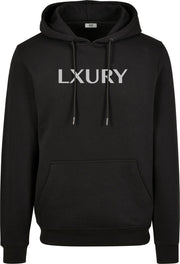 LXURY Hoodie Zwart Maat XXL - Trui - Sweater - Sportkleding - Sport Trui -  Katoen - Polyester - Casual