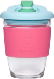 Herbruikbare Koffiebeker - 340ml -  Laguna Rosa - Glas - Pioneer