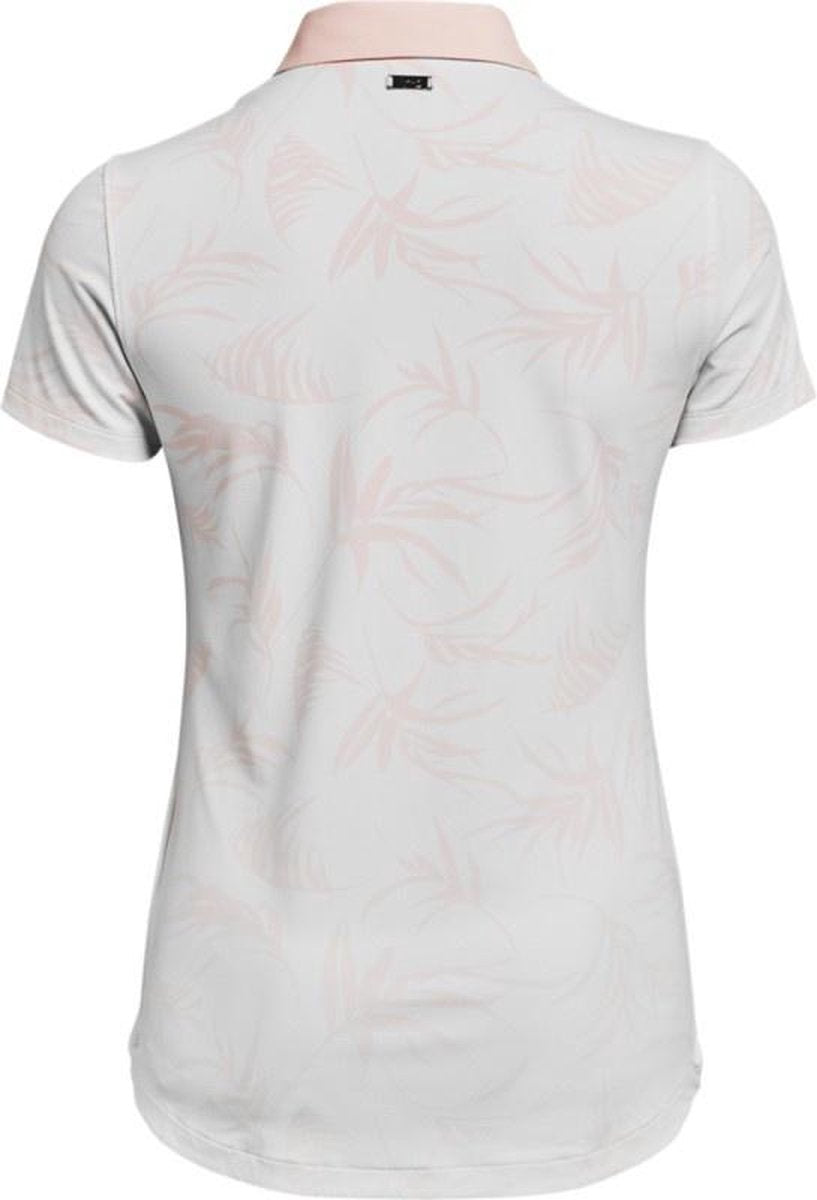 UA Iso-Chill SS Polo-White / Beta Tint / Jet Gray maat: XS    dames > golf kleding > tops > polo