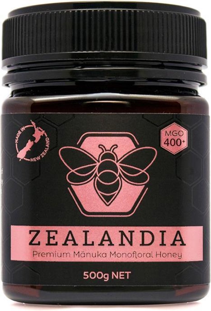 Zealandia premium manuka honing MGO 400+ 500g  - Honing vloeibaar - Premium kwaliteit - 100% natuurlijk