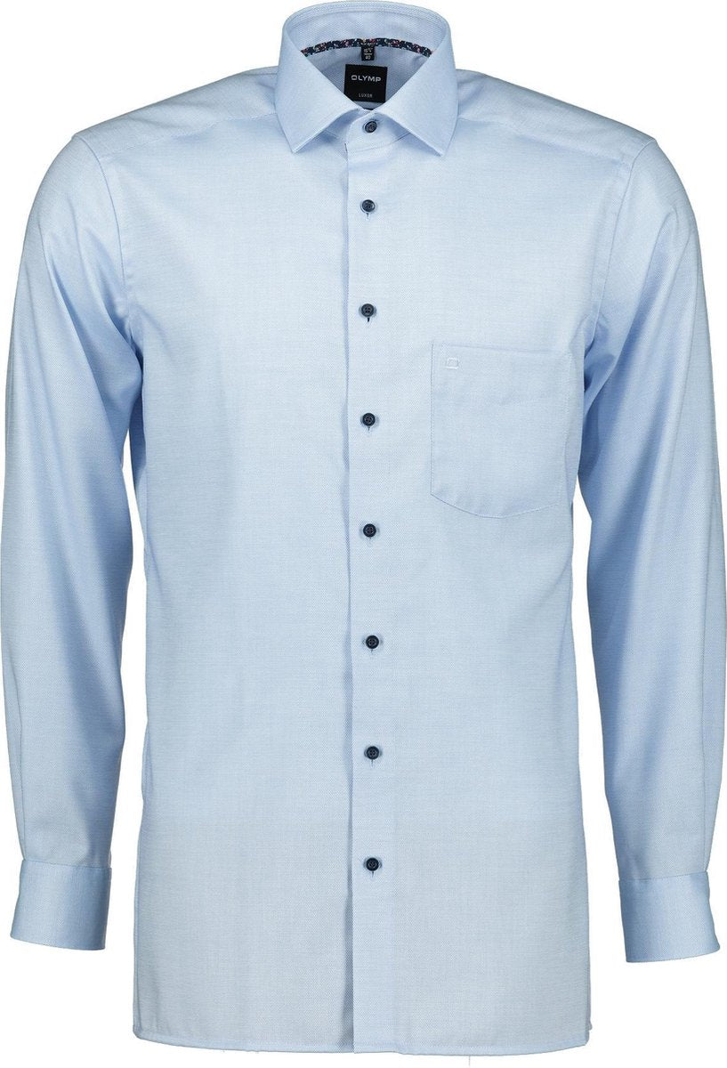 Olymp Overhemd - Modern Fit - Blauw - 48