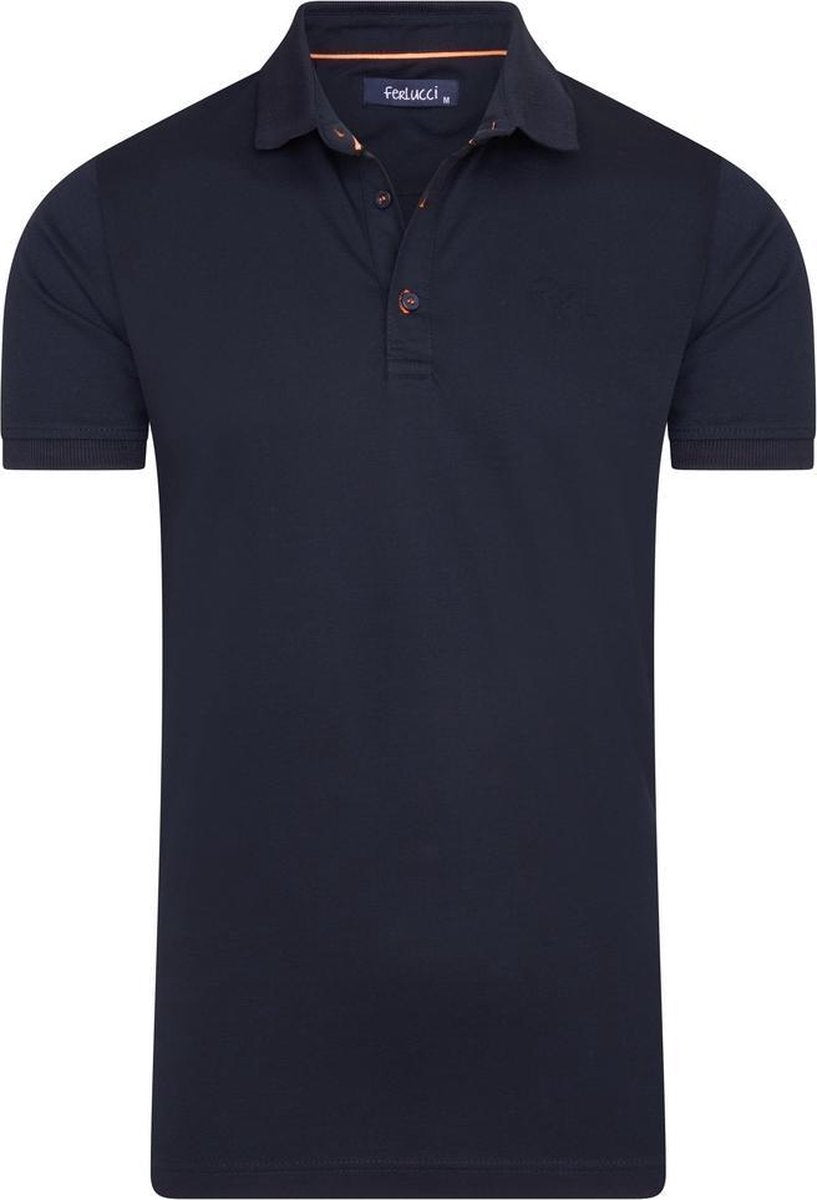 Ferlucci - Exclusieve Heren Polo - Stretch - Model Garda - Navy