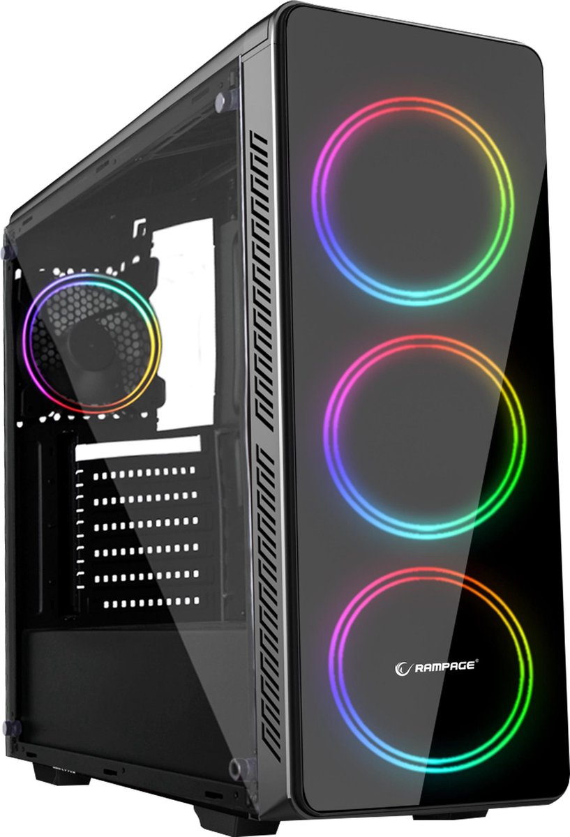 Gaming PC Behuizing Rampage Escape - Zwart